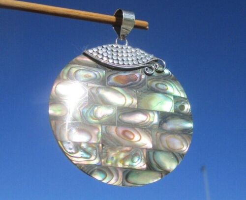 Abalone - Mother of Pearl - Pendant Silver 925! - Picture 1 of 2