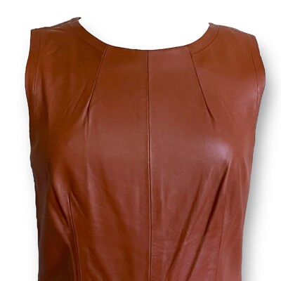 trina turk leather dress Trina Turk Black Dress with leather detailing