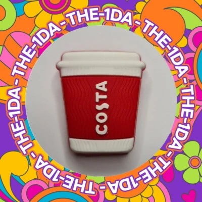 Super Cute Costa Coffee Cup - Charms For Crocs / Shoes - PVC - Drink - Latte