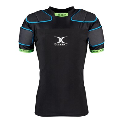 Gilbert Rugby Junior XP 100 schwarz schützende Körperpanzerung - kostenlose P&P