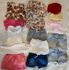 Lot of 15 pieces girls baby clothes size 6-12 months-pre-owned-Spring/Summer