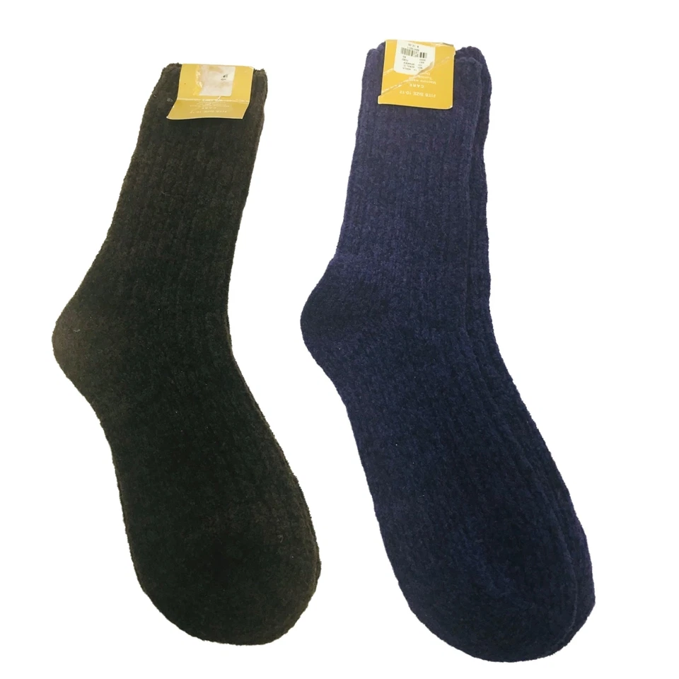 2 pares de meias femininas Lane Bryant Ac-Cents tamanho 10-12 azul marrom novas - Imagem 2 de 4