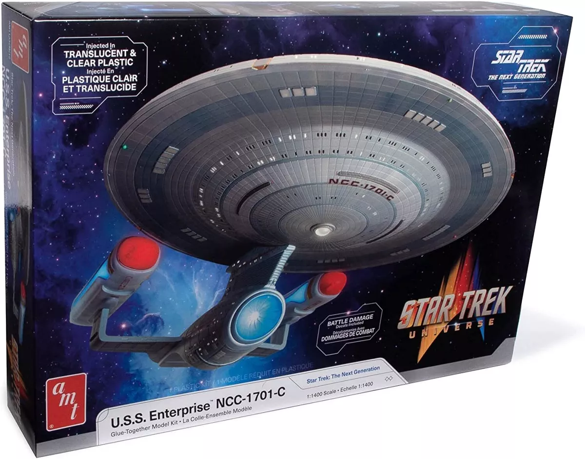AMT Star Trek U.S.S. Enterprise NCC-1701-C 1/1400 Scale Plastic Model AMT1332 Mo