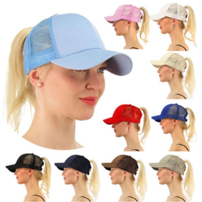 mens baseball cap with ponytail attached
