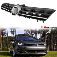 Front Bumper Grille For 2015-2017 VW Golf Sportwagen Textured Shell and Insert