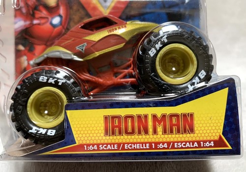 NEW Set of 3 Monster Jam Series 1 Iron Man/Captain America/Black Panther Trucks - Picture 6 of 12