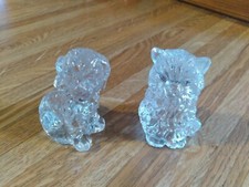 Crystal Dog and Cat