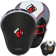 Farabi Curved Focus Pads Hook & Jab Mitts Strike Pad Boxing Pads