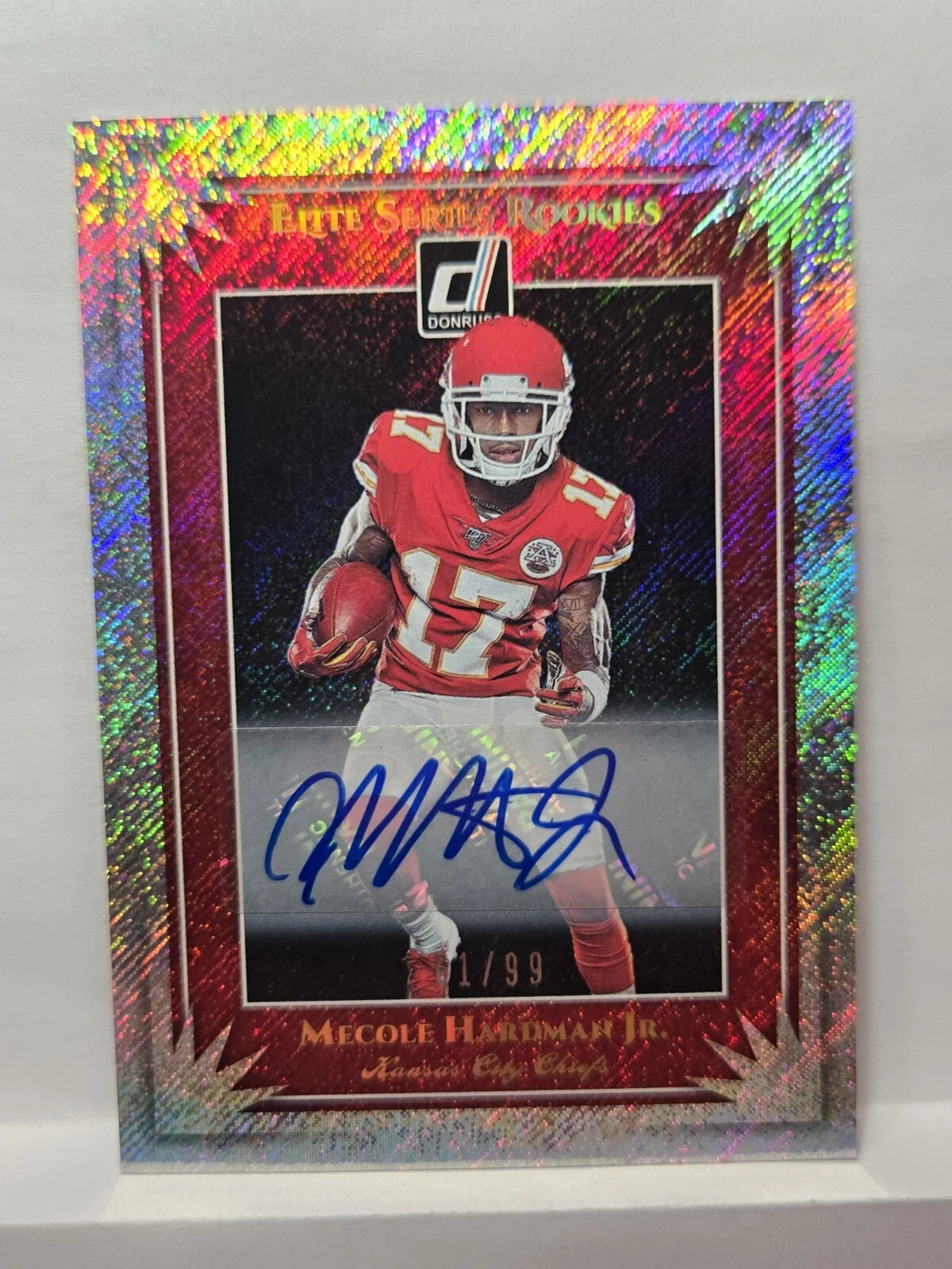 Mecole Hardman Panini Donruss Elite Series Rookies #ESR23 Autograph