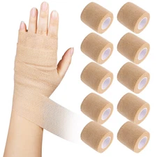 10PCS 2''x5 Yards Self Adherent Cohesive Bandage Gauze Medical Wrap FDA Approved