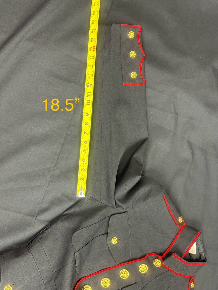 USMC MARINE CORPS ENLISTED DRESS BLUE COAT 37R NSN 8405015123100