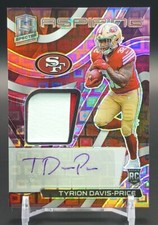 2022 Panini Spectra #ADA-TDP Tyrion Davis-Price RC Aspiring Rookie Patch Auto/30