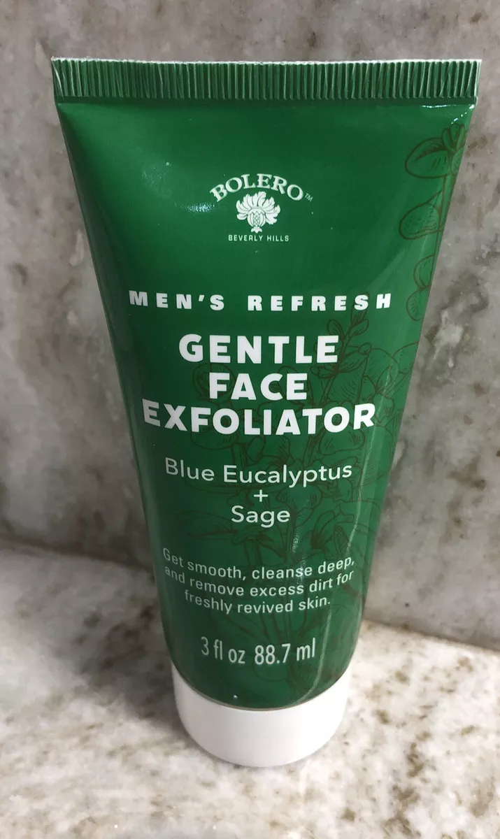 Men s Refresh Gentle Face Exfoliator Blue Eucalyptus Sage 3fl oz