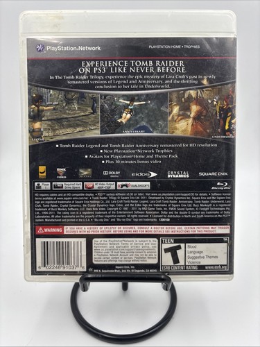 🔥🔥Tomb Raider Trilogy PS3 CIB W/ Manual - PlayStation 3 - Picture 2 of 6