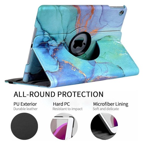 iPad case 360 degree rotation Protective Stand Cover Auto Wake Sleep Function - Picture 7 of 7