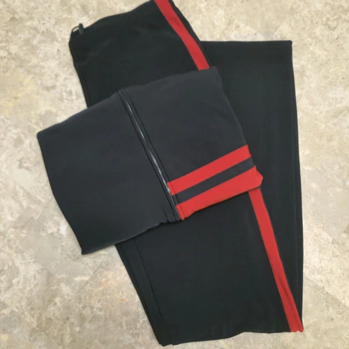 Prada! Pantalone Sport Track Vintage SET 1 Taglia M 1 M ZIP JACKET Rosso Nero Esterno Nuovo senza etichette