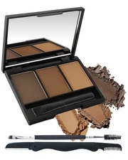 Eyebrow Powder Kit,3 Color Dark Medium Light Brown Eye Brow Kit 01 