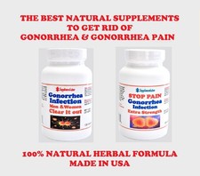 NATURAL HERBS FOR STI GONORRHEA WOMEN MEN - 100 NATURAL- 120 CAPS - MADE IN USA