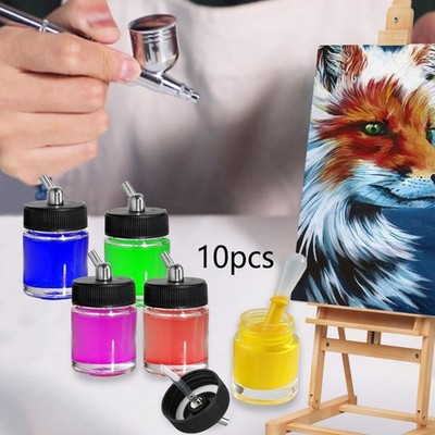 10 Airbrush-Flaschen, Premium-Qualität, Robust Und Langlebig, Einfach