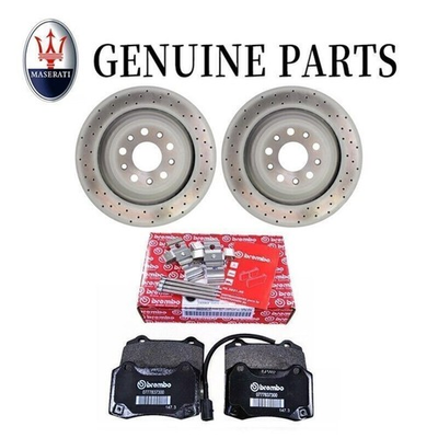 #ad For 2017 23 Maserati Ghibli Quattroporte OEM Genuine Rear Brake Rotors amp; Pads $299.99