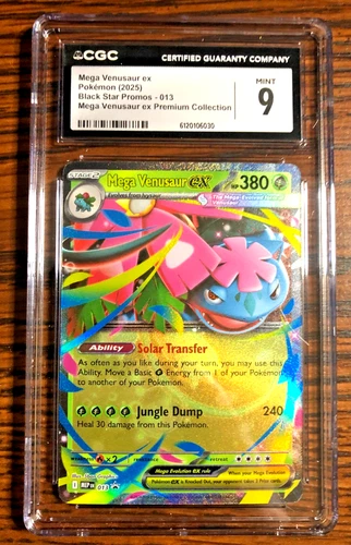 Mega Venusaur EX Black Star Promo #013|CGC MINT 9|Premium Collection|Pokemon TCG