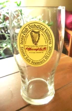 Guinness pint Beer Glass, Irish Gaelic Label