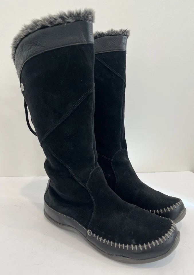 The North Face Janey Boots Primaloft Black Suede Leather Faux Fur Women’s 7.5 - Image 3 of 4