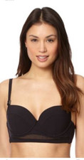 J By Jasper Conran Black Mesh Bikini Top 36B (size Tag Removed) BNWT