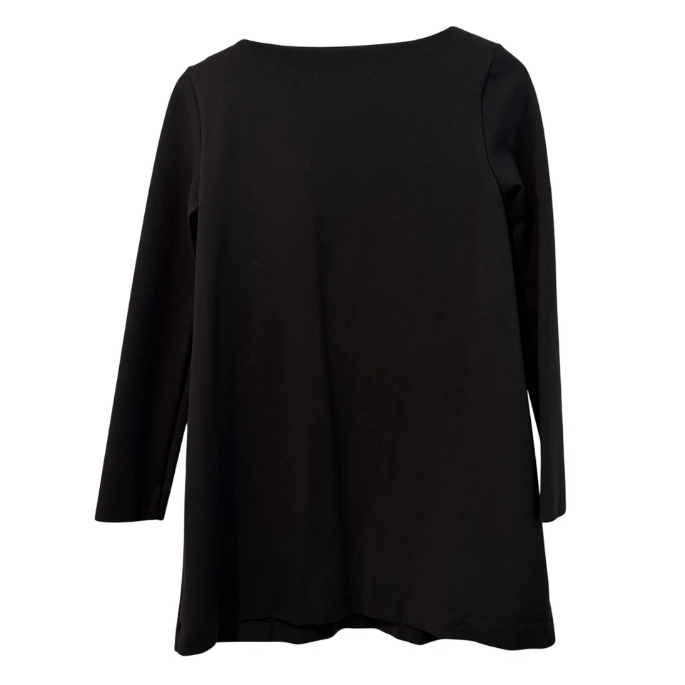 COS черный длинным рукавом Shift платье туника шелк карманы EUR M/US M повседневный бизнес - Изображение 2 из 4