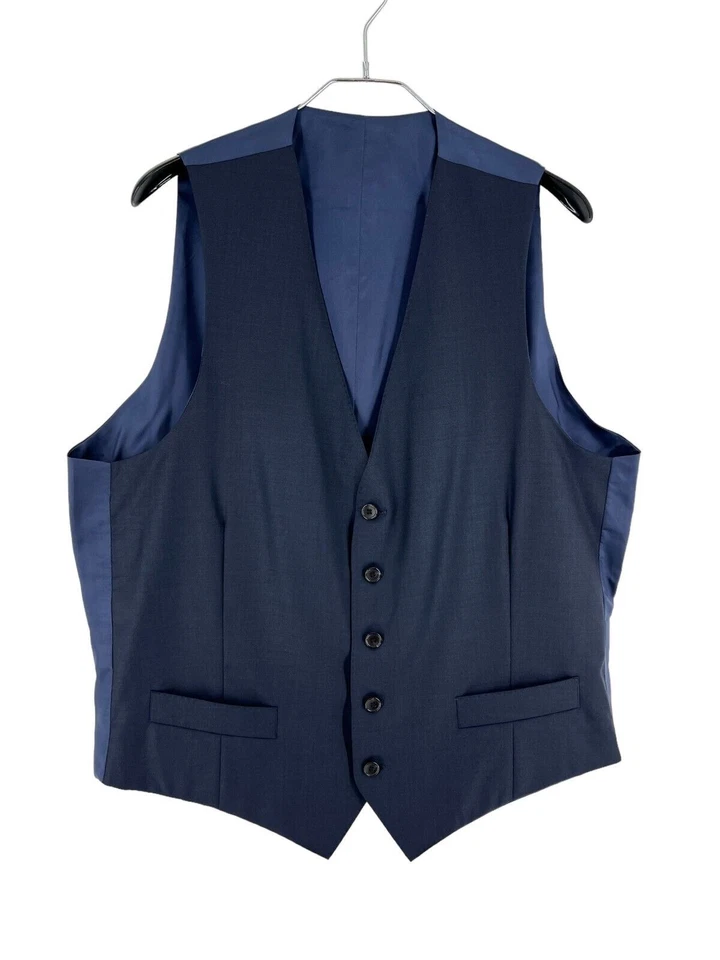 Suitsupply Lazio Veste En Laine Formelle Gilet Costume EU:54; UK/US:44R - Photo 3/4
