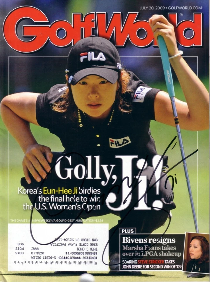 Se Ri Pak Birdie Kim & Eun-Hee Ji autografiado firmado 3 revistas Golf World LPGA Foto 2 de 2