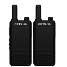 2Pack Retevis RT22P FRS Ultra-thin VOX Alarm Business Two Way Radio for School