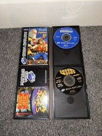 Sega Saturn Video Game Console MK2 1995 Bundle & 2 games mint condition 