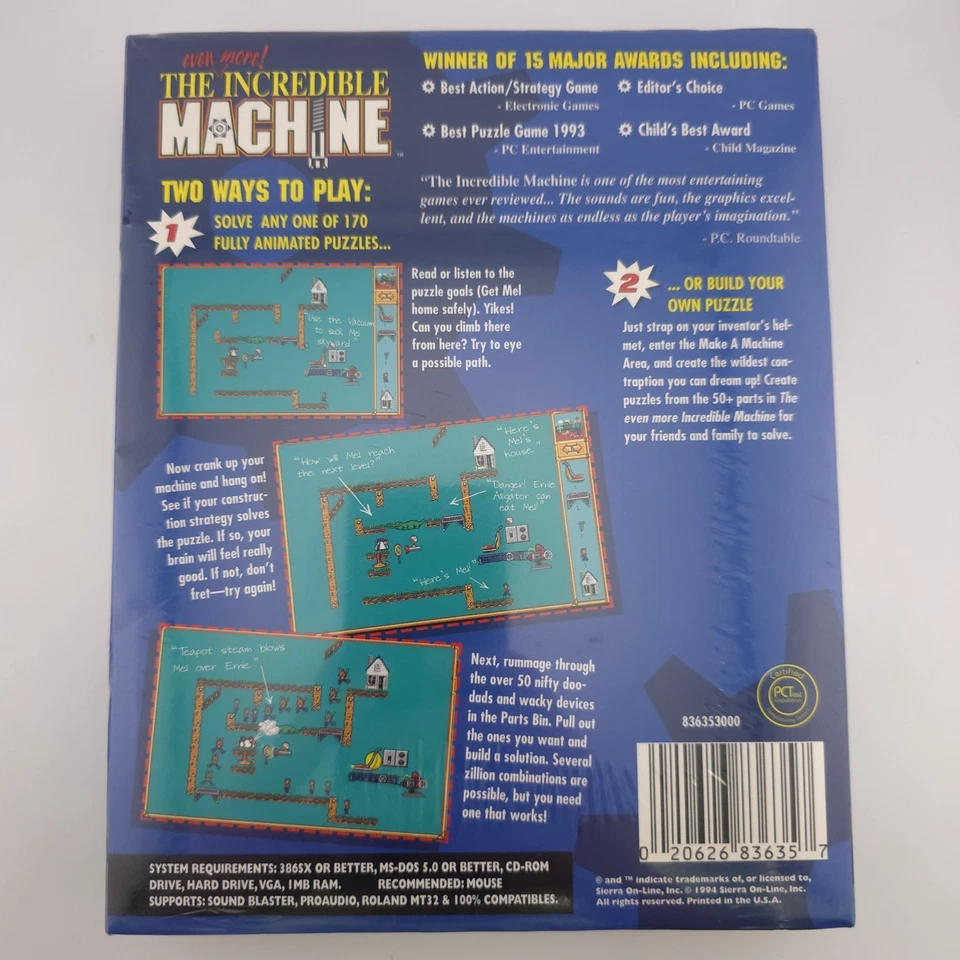 The Even More Incredible Machine, 1994, Big Box, New & Sealed - Image 3 of 4