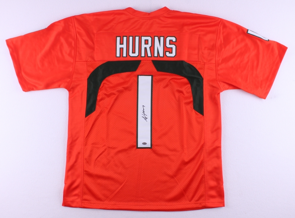 Allen Hurns Signed Miami Hurricanes Jersey (Schwartz COA) 