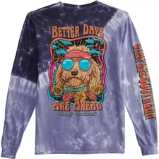 RARE! Simply Southern Women's Long Sleeve T-Shirt Better Days Are Ahead Dog NWT