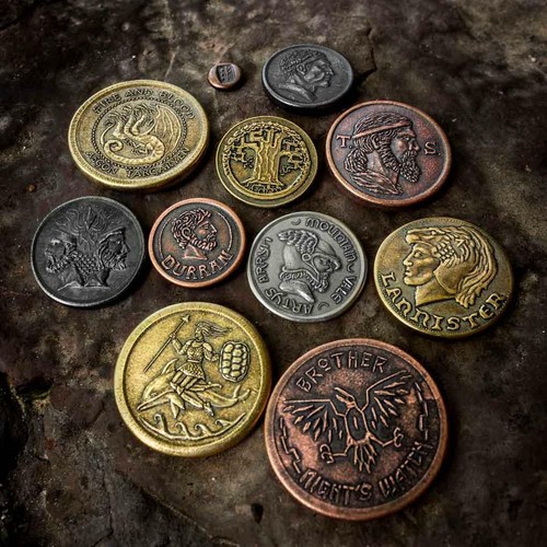 GAME OF THRONES "PRE-CONQUEST COIN SET" 11 coins Shire Post Mint NEW - Picture 2 of 3