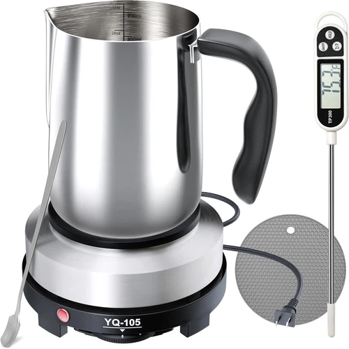 2024 New Candle Making Kit with Hot Plate, Candle Making Supplies with Wax Melti