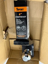 Topsky  4" Starter Kit Trailer Hitch Ball Mount Pin & clip 6000LB  fits 2" hitch