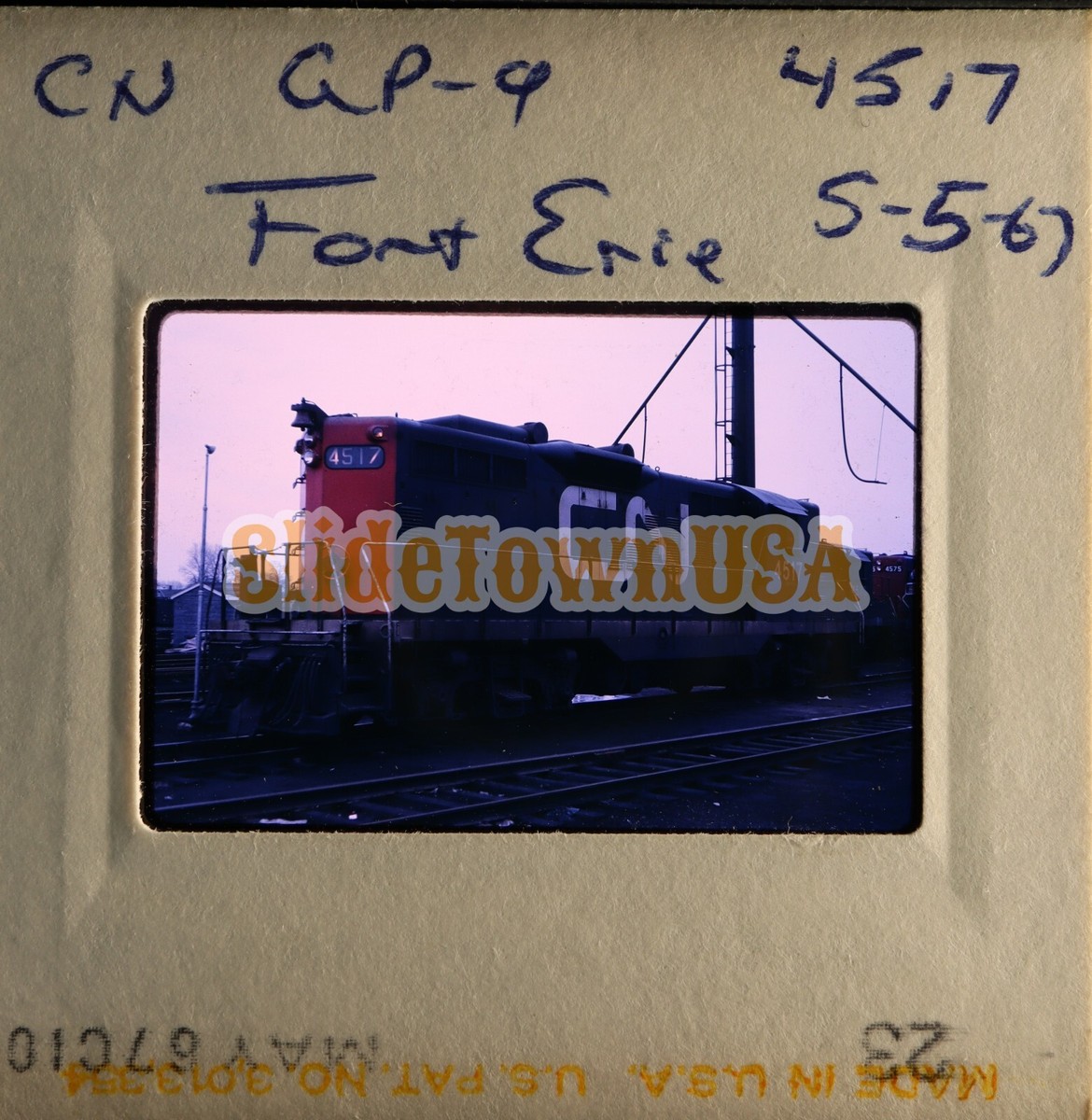 鉄道　資料　専用 Vtg 1967 Train Slide 4517 CN Canadian National Engine X4I002 | eBay