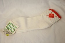 80s VTG Lady Footlocker Red Argyle Ankle Athletic Socks NWT Made in USA