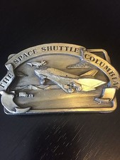 The Space Shuttle Columbia Belt Buckle 1982 Bergamot Numbered