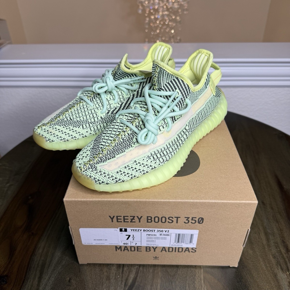 Adidas Yeezy Boost 350 V2 Size 7.5 'Yeezreel Non-Reflective