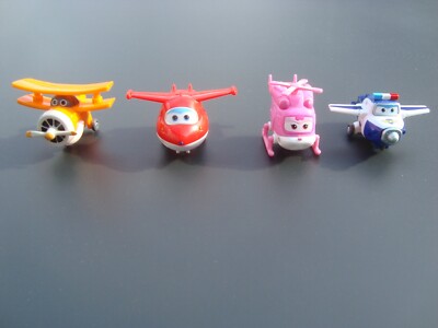 4x Waiky Super Wings Transformers Paul Albert Jett Dizzy