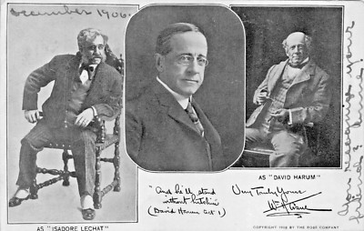 American Actor William Kran ~ Als Isadore Lechat & David Harum Postkarte 1906