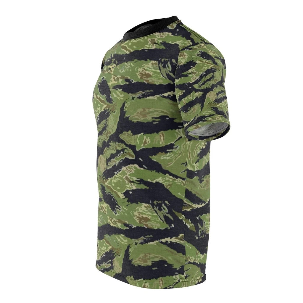3D AOP Military Tiger Stripe Jungle Camouflage Shirt