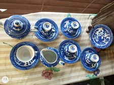 Vintage Blue Willow Japanese Porcelain Tea Set