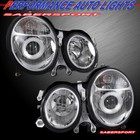 Pair Projector Headlights (Halogen Ver.) for 2000-2002 Mercedes W210 E-Class