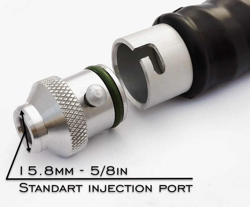 2x45ml Dual Mixing Aluminium Injector Soft Bait Mold Fishing Plastisol Form Lure - Bild 3 von 4