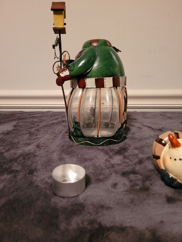 Vintage Christmas Snowman Candle Holder - Picture 12 of 17